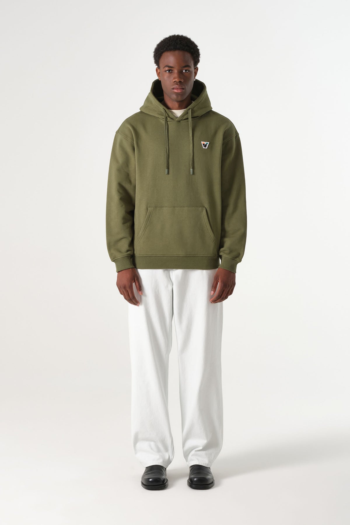 Logo Patch Hoodie - Moss