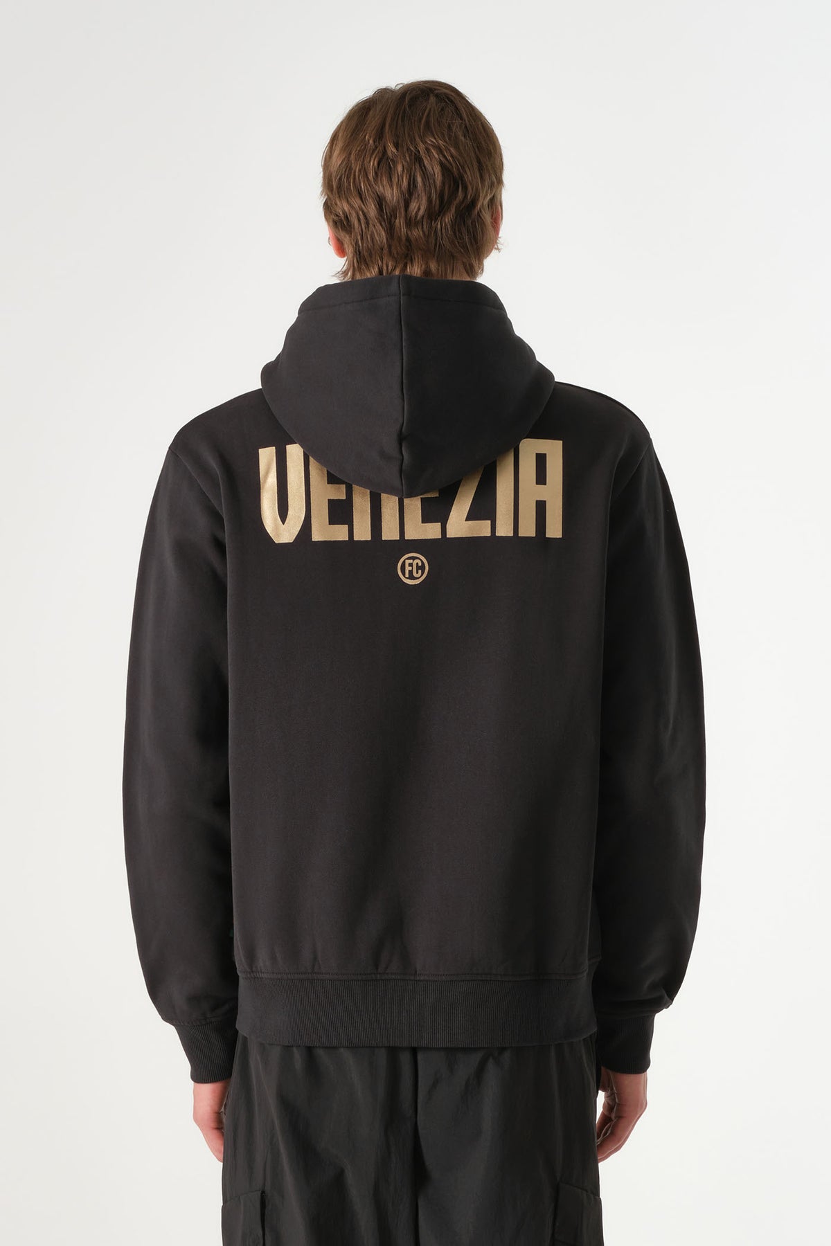 Logo Zip-up Hoodie Black