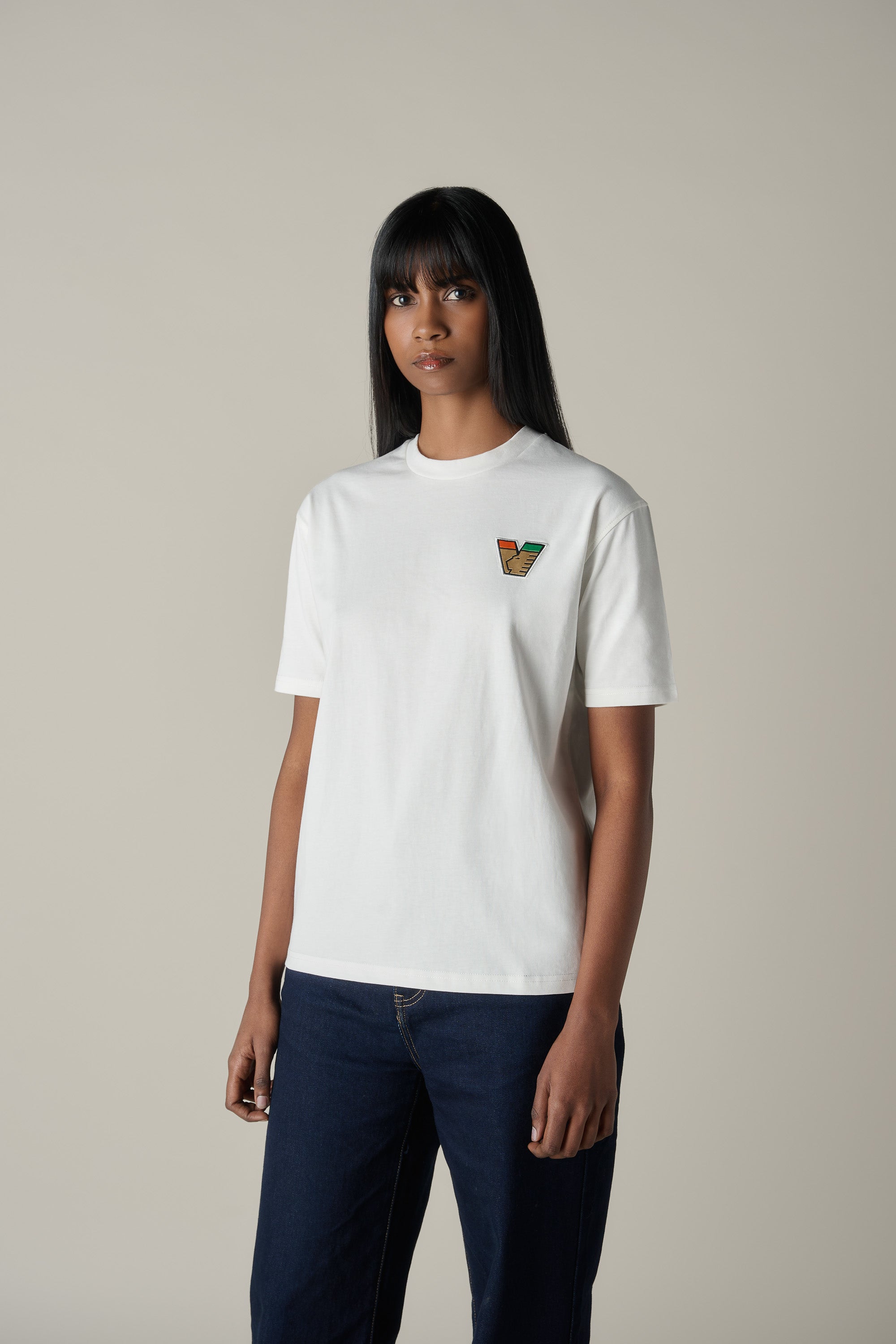 Logo Tee White