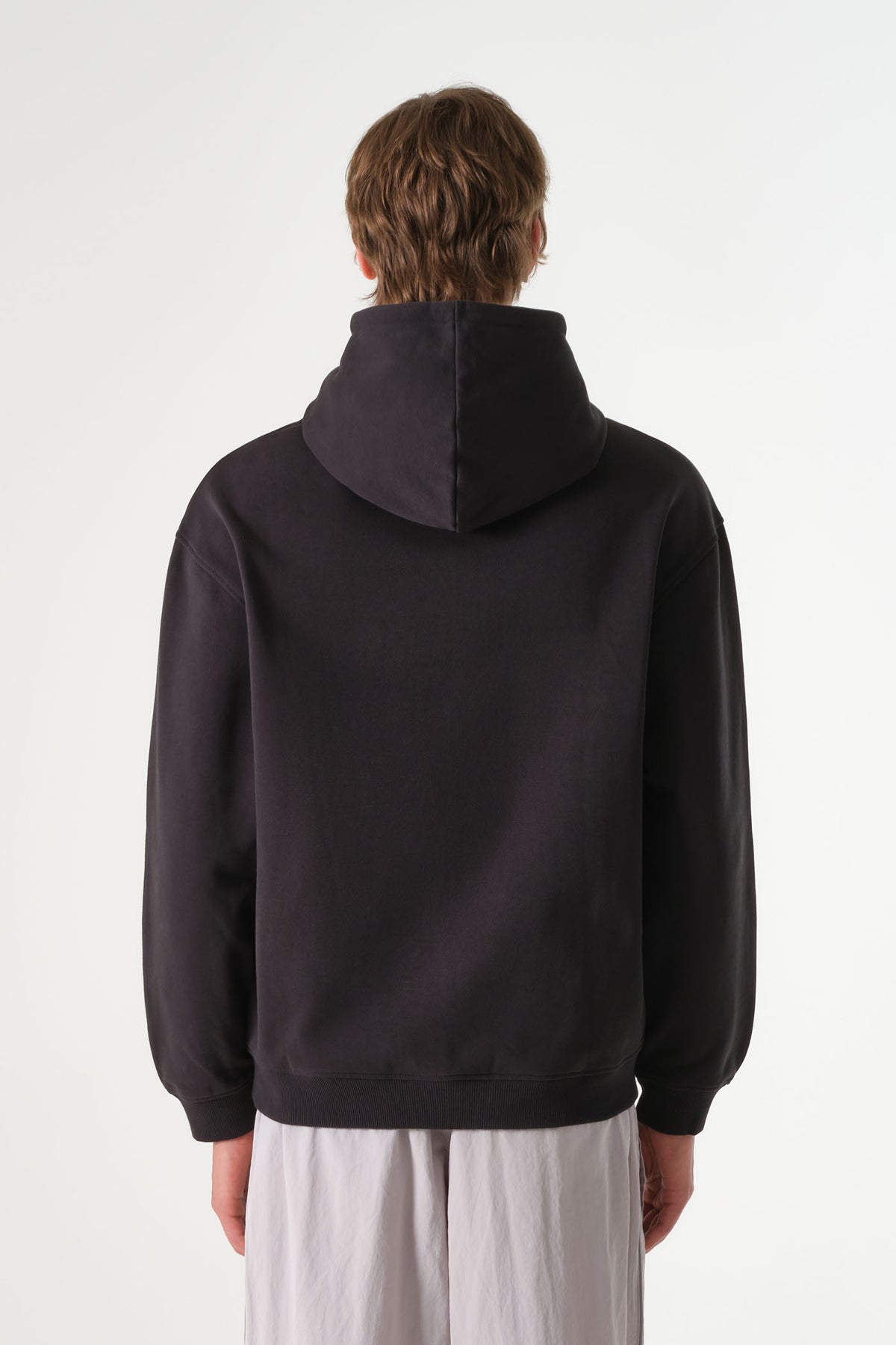 Logo Patch Hoodie Black