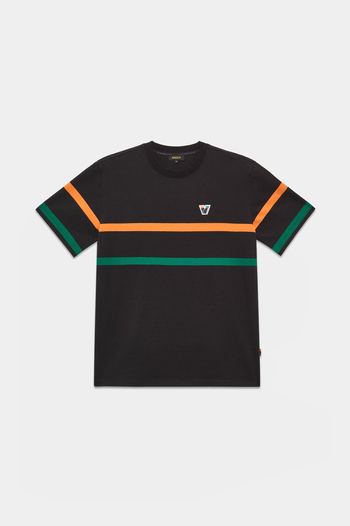 Logo Striped Tee Yarn-Dyed