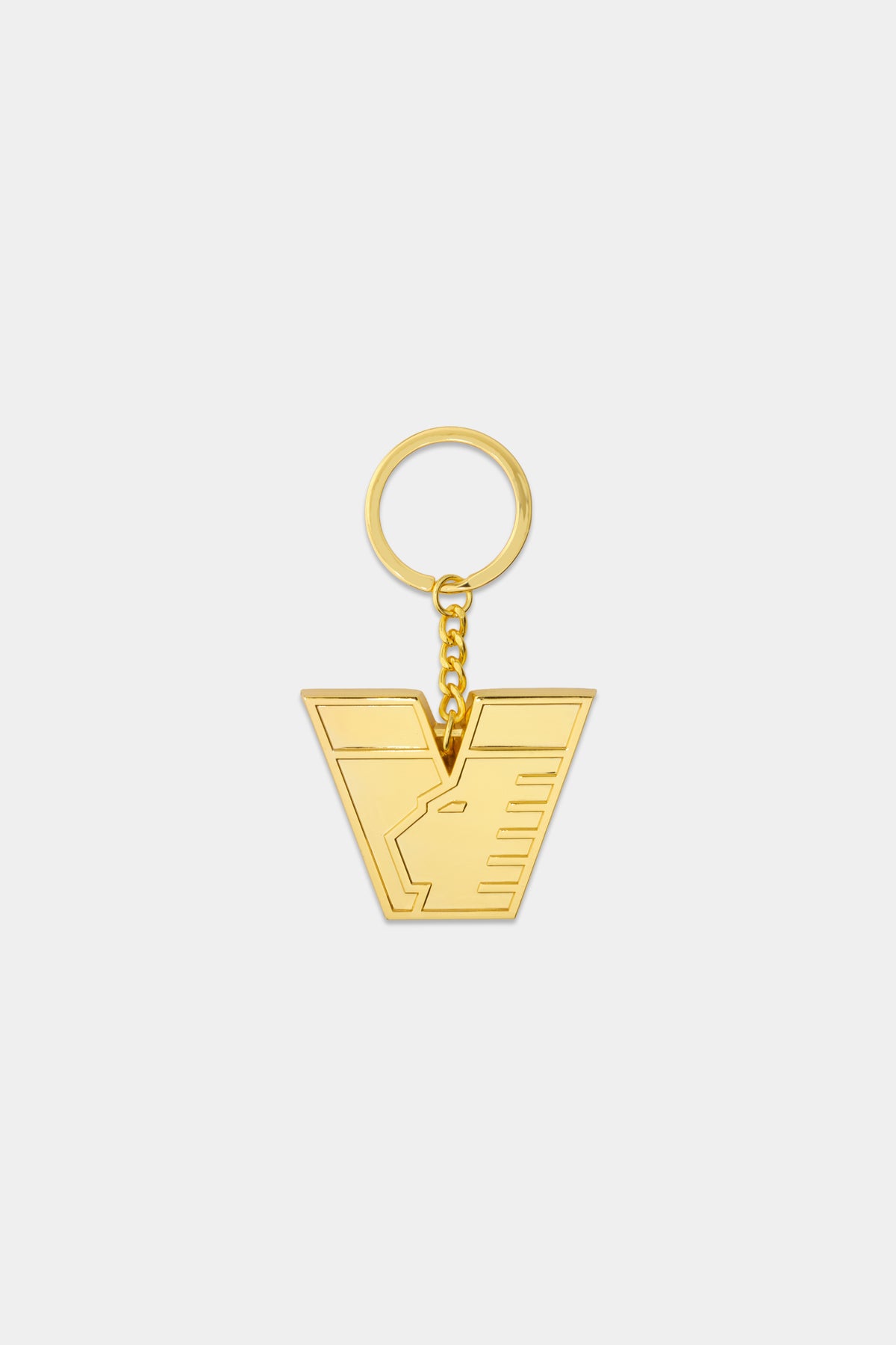 26/27 Logo Metallic Gold Keychain